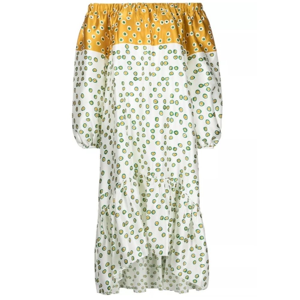 SILVIA TCHERASSI Tavira Off-The-Shoulder Dress